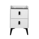 Bedside Table Led Lights Drawers Storage