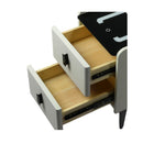 Bedside Table Led Lights Drawers Storage