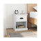 Bedside Cabinets 2 Pcs High Gloss White Engineered Wood