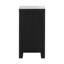 Bedside Table Drawers Mirrored Nightstand Bedroom Storage Cabinet End