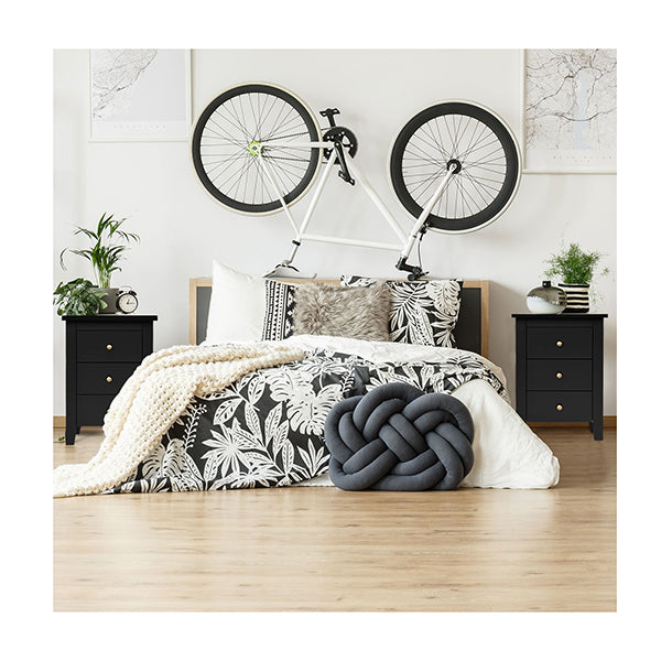 Bedside Table With 3 Drawers For Living Room And Bedroom