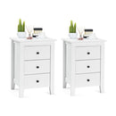 Bedside Table With 3 Drawers For Living Room And Bedroom
