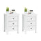 Bedside Table With 3 Drawers For Living Room And Bedroom