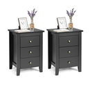 Bedside Table With 3 Drawers For Living Room And Bedroom