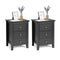 Bedside Table With 3 Drawers For Living Room And Bedroom