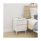 Bedside Cabinet High Gloss White 40X35X50 Cm
