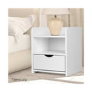 Bedside Table Drawer White