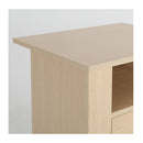 Bedside Tables 2 Drawer 1 Shelf Zuri Oak
