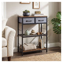 Behind Sofa Table With 2 Drawers And Shelves For Bedroom Or Foyer