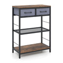 Behind Sofa Table With 2 Drawers And Shelves For Bedroom Or Foyer