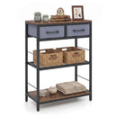 Behind Sofa Table With 2 Drawers And Shelves For Bedroom Or Foyer
