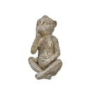 Beige Speak No Wise Polyresin Monkey Statue