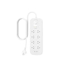 Belkin Connect 8 Outlet Surge Protector With Dual Usb C 30W White