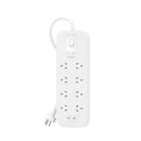 Belkin Connect 8 Outlet Surge Protector With Dual Usb C 30W White
