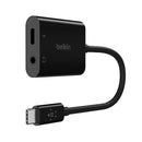 Belkin Rockstar Audio Usb C Charge Adapter Black