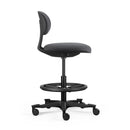 Bella Drafting Stool Sit Stand Chair Dark Grey