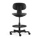 Bella Drafting Stool Sit Stand Chair Dark Grey