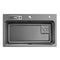 Belle Luxe Single Bowl Kitchen Sink Dual Step Gunmetal