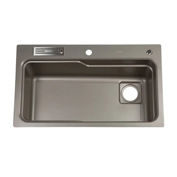 Belle Luxe Single Bowl Workstation Kitchen Sink Dual Step