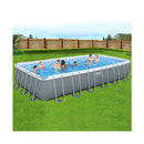Swimming Pool Frame Above Ground Rectangular Filter Pump Ladder 7M