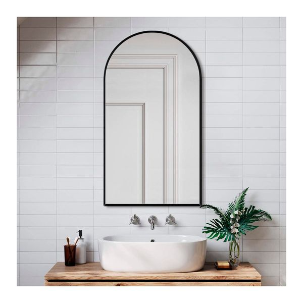 Bathroom Bevel Edge Wall Vanity Decor Makeup Mirror Arched