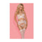 Bianca 4 Pc Bra G String Garter And Stocking Set White Small Medium