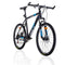 MTB Mens Mountain Bike 26 inch Shimano Gear 21  Speed Colour Matt Black White and Blue Size Of Frame 17 inches