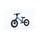 Kids Balance Bike Training Aluminium Blue With Suspension 12 Rubber