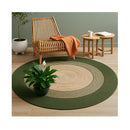 Billie Green Round Rug 120Cm