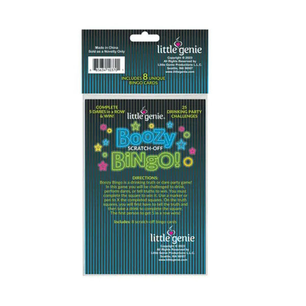 Boozy Bingo Drinking Scratcher Card