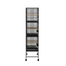 Bird Cage Large Aviary Cages Galvanised Parrot Stand Alone Wheels 175cm