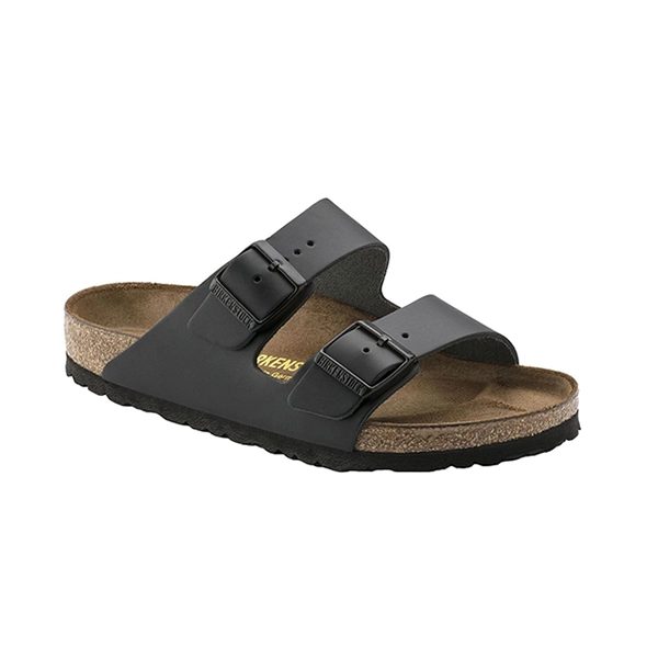 Birkenstock Arizona Natural Leather Narrow Fit Sandals 43Eu Black