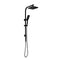8 Inch Square Rain Handheld Heads Top Inlet Wels High Pressure Black