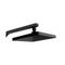 8 Inch Square Rain Handheld Heads Top Inlet Wels High Pressure Black
