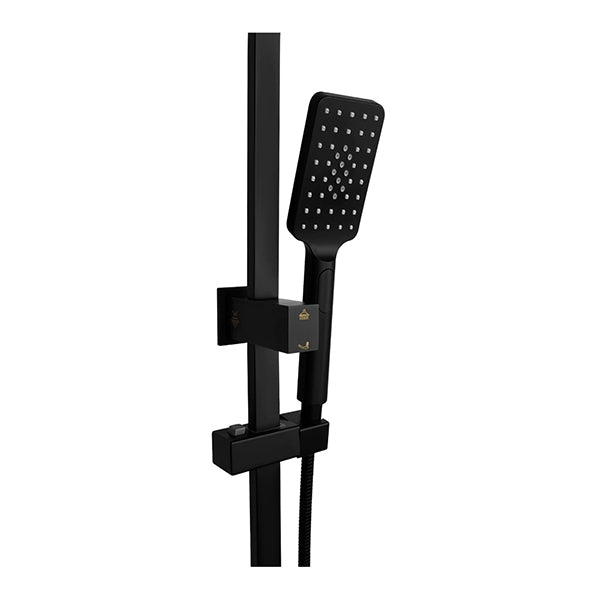 8 Inch Square Rain Handheld Heads Top Inlet Wels High Pressure Black