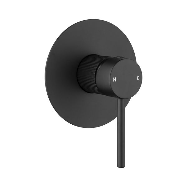 Black 13 Inch Twin Rain Shower Head With Shower Mixer Rail 4 Mode