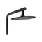 8 Inch Ss304 Shower Heads Set 3 Modes Handheld Head Wall Taps Black