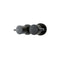 Black 200Mm Stainless Shower Head 3 Modes Rain Handheld Heads Set Wall