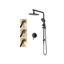 8 Inch Shower Heads Set Twin Shower 3 Mode Handheld Head Shower Mixer