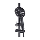 Black 300Mm Stainless Steel Shower Head Set 3 Modes Handheld Wall Tap