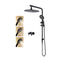 Aca 12 Inch 300Mm Shower Heads Set 3 Mode Handheld Head With Wall Taps