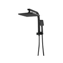 Aca Shower Head Set 8 Inch Square Rain Handheld Head Black Wels