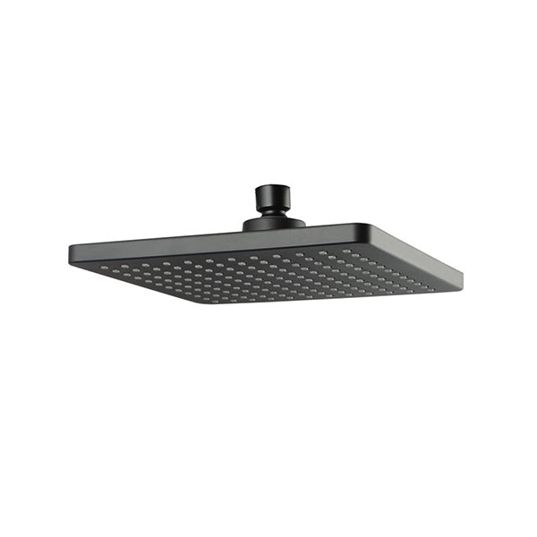 Aca Shower Head Set 8 Inch Square Rain Handheld Head Black Wels