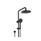 Gooseneck Shower Set 200Mm Shower Head 5 Mode Handheld Head Black Wels