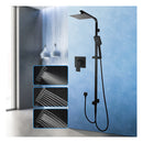 8 Inch Rain Head Set Sliding Rail 3 Modes Handheld With Shower Mixer