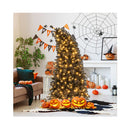 Black Artificial Christmas Halloween Tree With Bendable Top Section