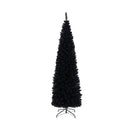 Black Artificial Halloween Christmas Tree With Foldable Metal Stand
