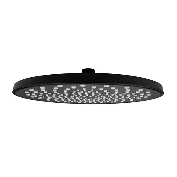 250Mm Round Rainfall Shower Head Abs Plastic Black