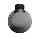 Black Water Inlet Shower Wall Elbow Round Brass Connector Hose Inlet