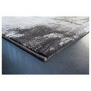 Black White Trendy Eclipse Rug
